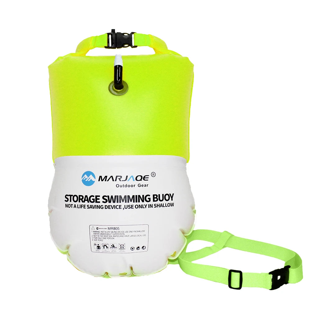 Swimming Buoy For Adults Swim Buoy Float Backpack Highly Visible Swimming Bubble Buoy Float For Safe Swim Training & Open Water