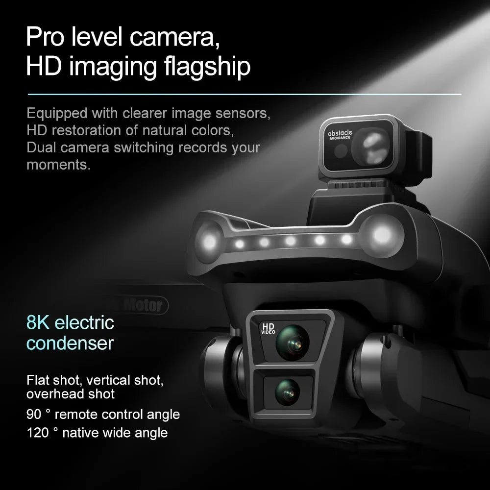 V198GPS Drone 4K Profesional FPV Brushless Laser obstacle avoidance Aerial Optical Foldable