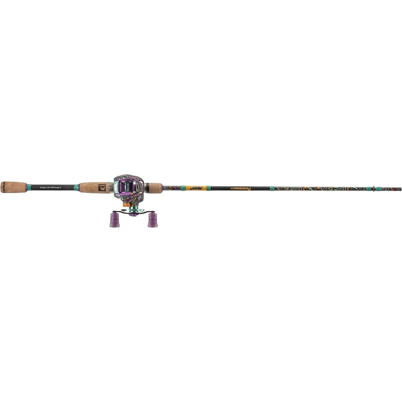 ProFISHiency Krazy 3 Baitcast Combo with 7' 1pc Medium Heavy IM7 Graphite Rod and Cork Handle & Foregrip