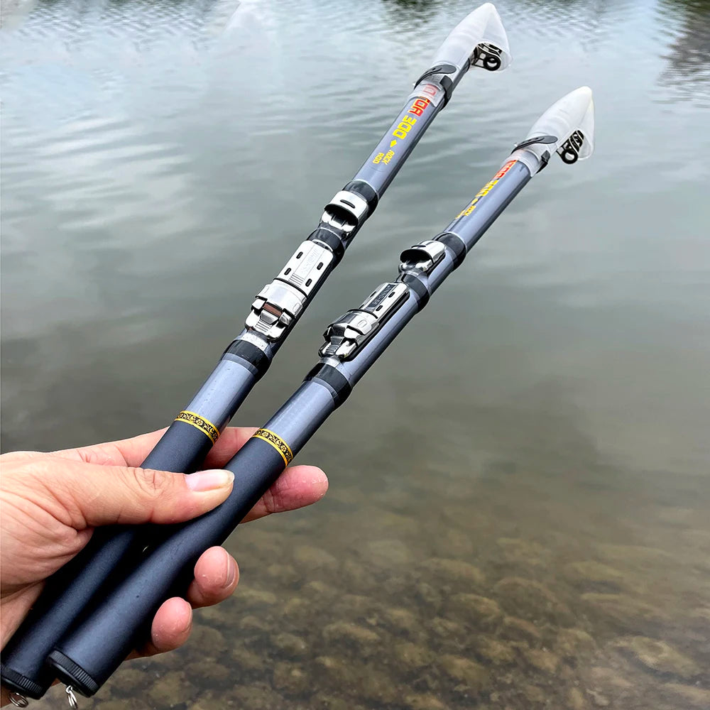 Telescopic Fishing Rod and Reel Combo Ultralight Fishing Rod with Reinforced Reel 1.5m 1.8m 2.1m 2.4m 2.7m 3m Strong and Durable