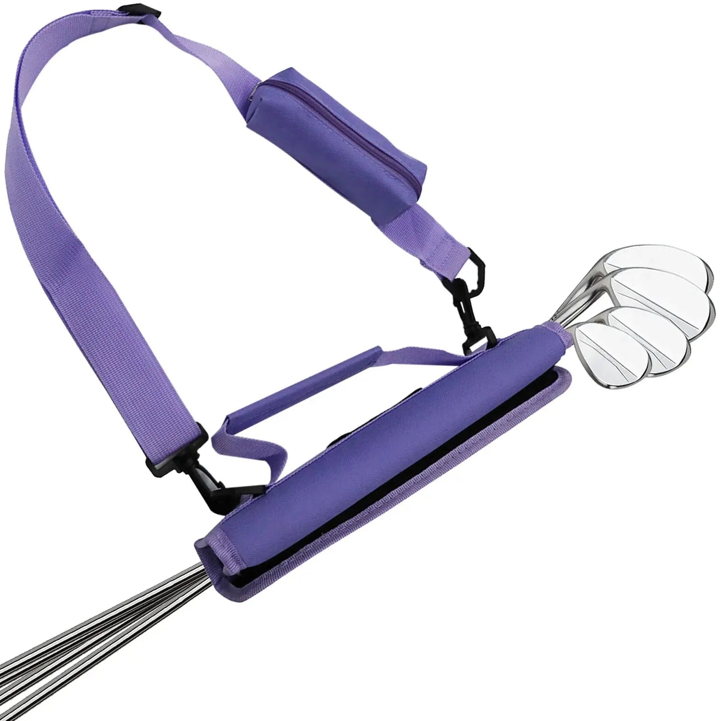 Golf Club Bag Mini Lightweight for Golfer With/Without Ball Pouch Pack, Portable for Driving Range Carrier Course Training Case