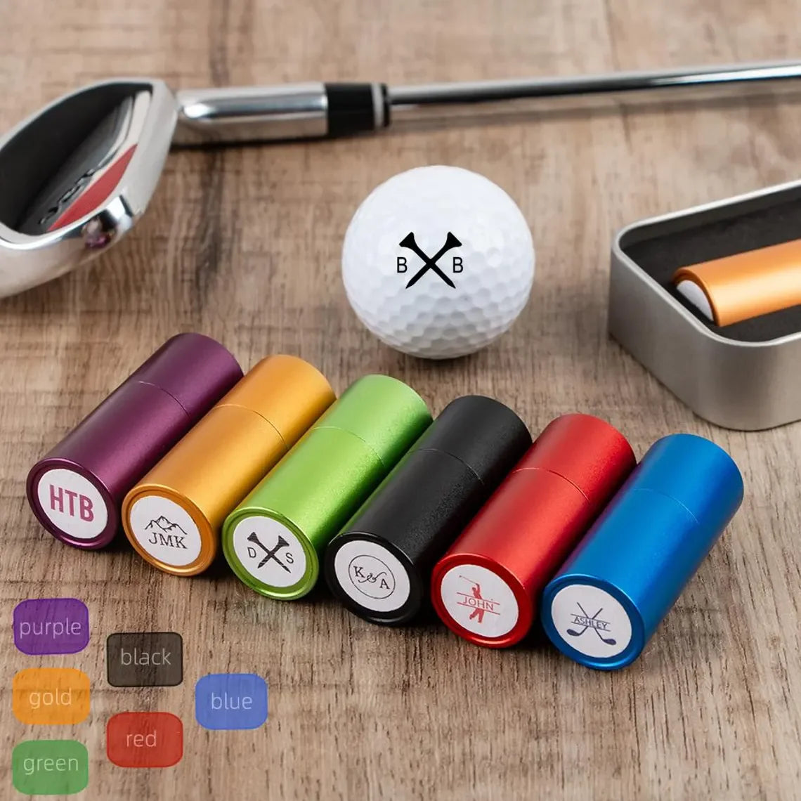 Golf Ball Seal Stamp Personalized Seal Custom Golf Ball Stamp Logo Brand Monogram Ball Marker for Golfers,Dads and Husbands