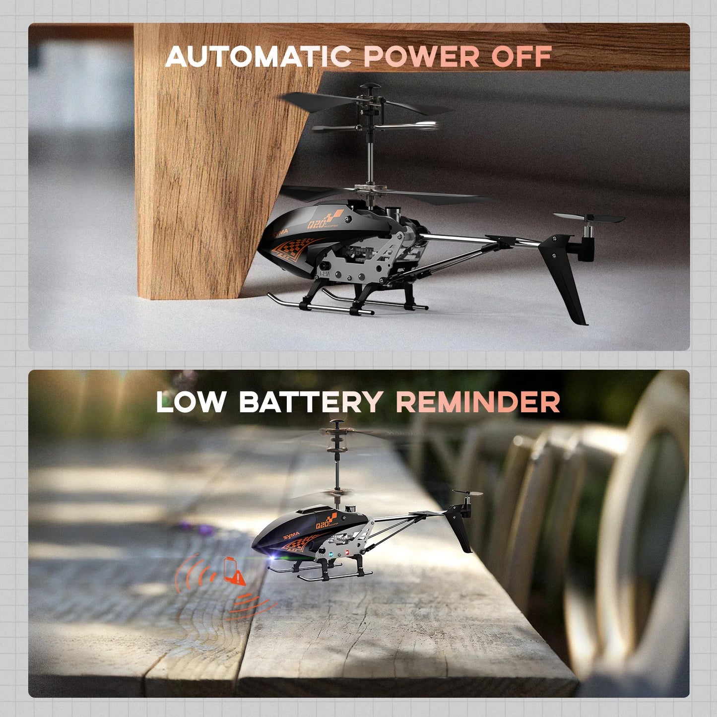 Remote Controlled Helicopter Q20 RC Aircraft with Altitude Hold, One Key take Off/Landing, 3.5 Channel, Gyro Stabilizer