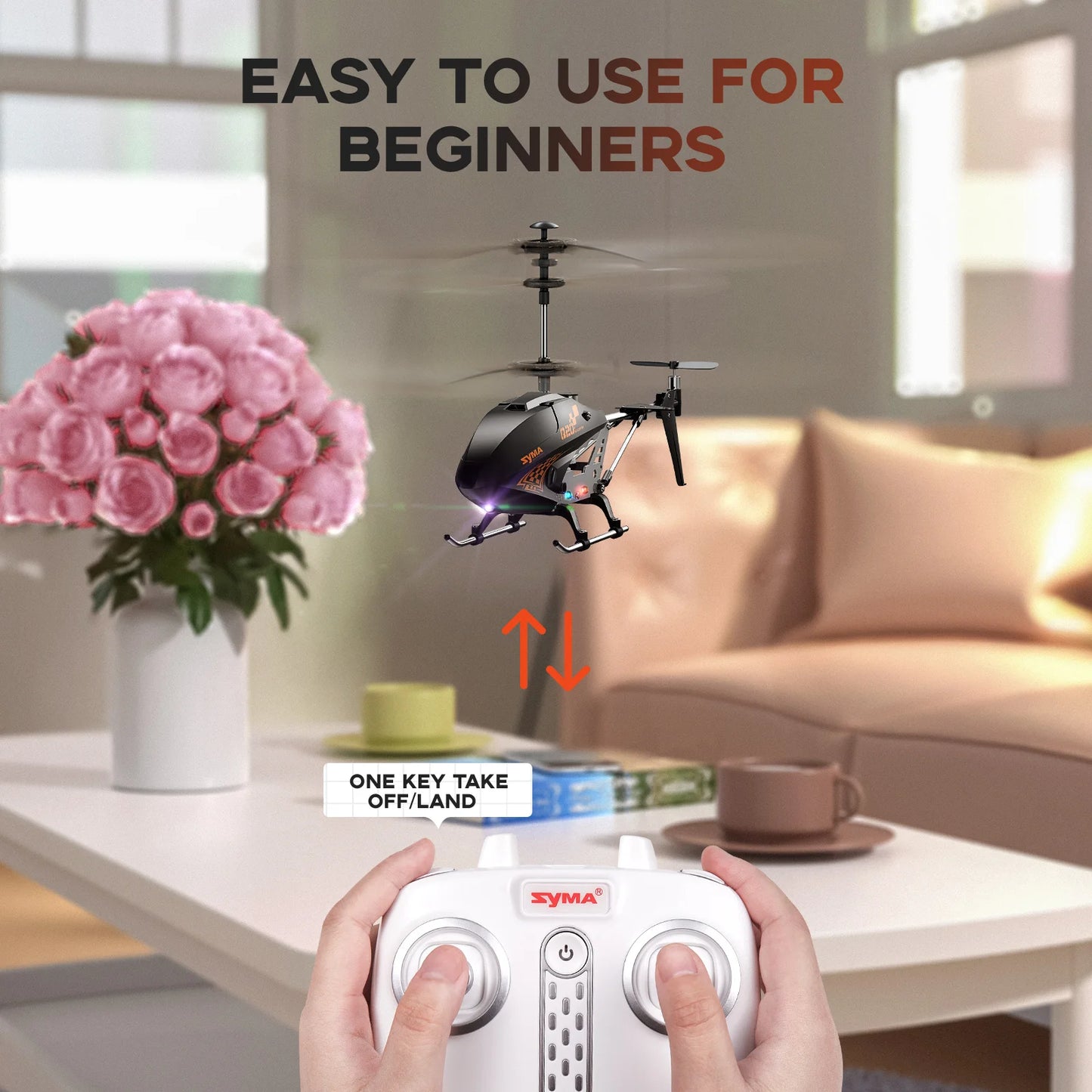 Remote Controlled Helicopter Q20 RC Aircraft with Altitude Hold, One Key take Off/Landing, 3.5 Channel, Gyro Stabilizer