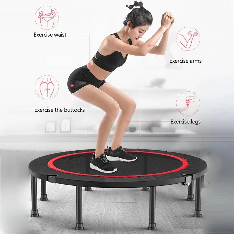 48 Inches Foldable Trampolines For Kids Adult Gymnastic 300KG Bearing Portable