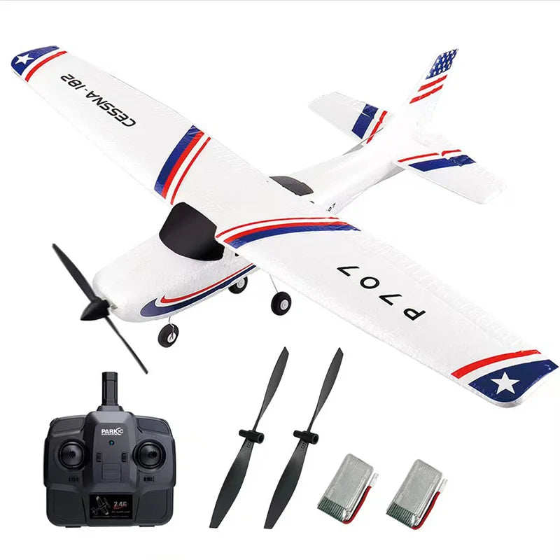 Park10 RC Airplane P707G 2.4G 3D/6G With Gyroscope 3Ch RC Airplane Fixed Wing Plane