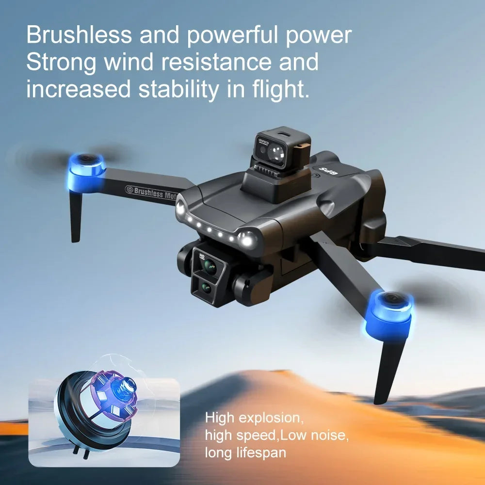 V198GPS Drone 4K Profesional FPV Brushless Laser obstacle avoidance Aerial Optical Foldable