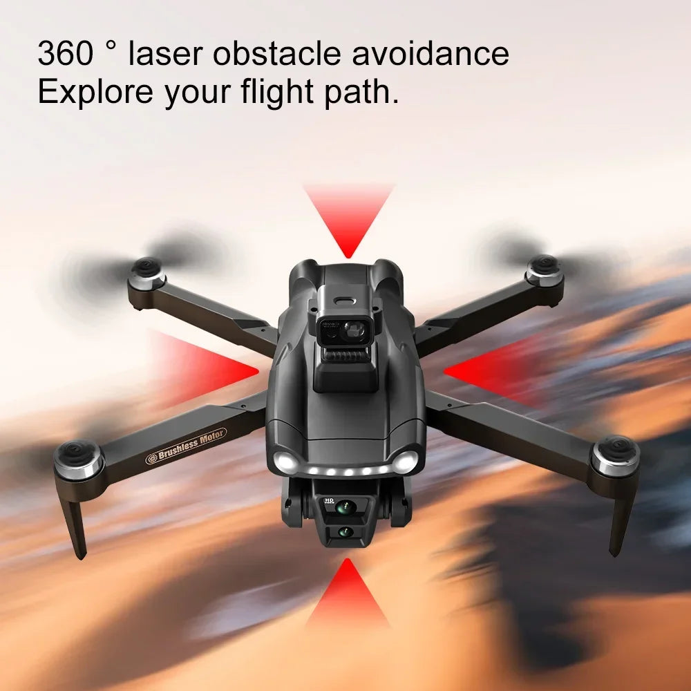 V198GPS Drone 4K Profesional FPV Brushless Laser obstacle avoidance Aerial Optical Foldable