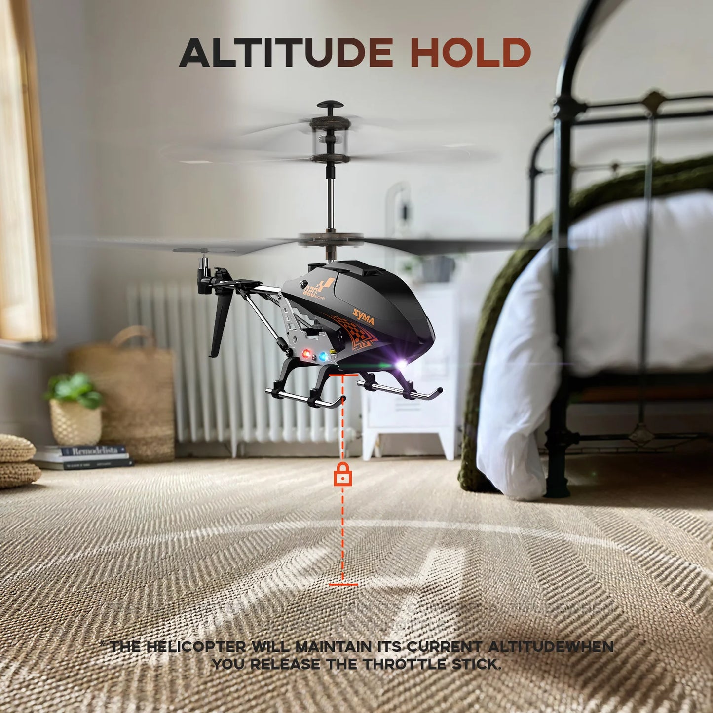 Remote Controlled Helicopter Q20 RC Aircraft with Altitude Hold, One Key take Off/Landing, 3.5 Channel, Gyro Stabilizer