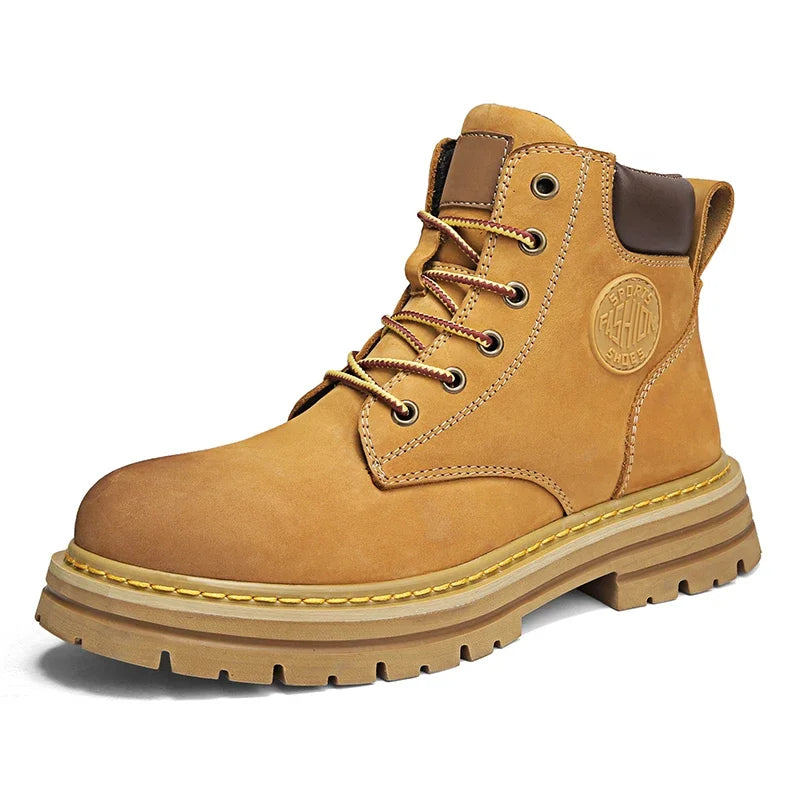 Boots Men High Top Boots High Quality Women Leather Shoes