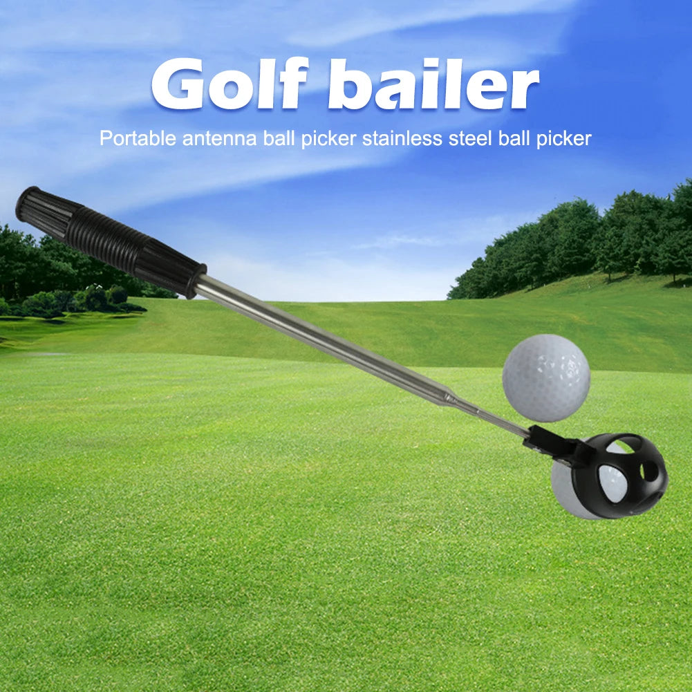 Golf Ball Retriever Practice Training Aid Telescopic Pick Up Grabber for Beginners Golfer Outdoor Sports Accessories