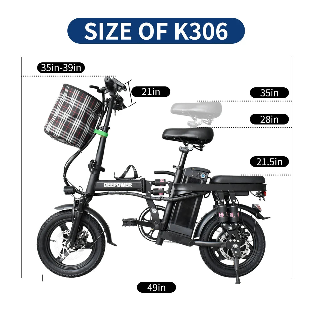 Electric Bike for Adults, 400W Motor,