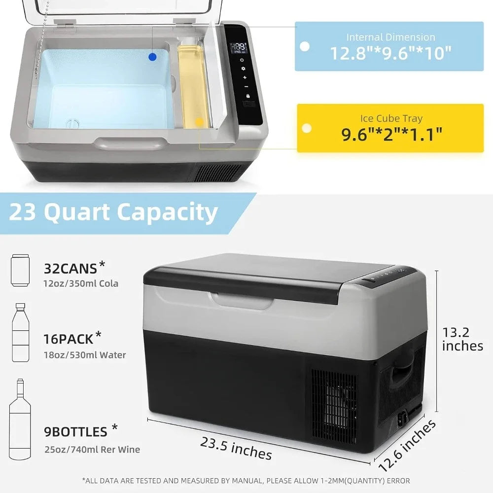 12V Portable Freezer Camping Fridge Cooler