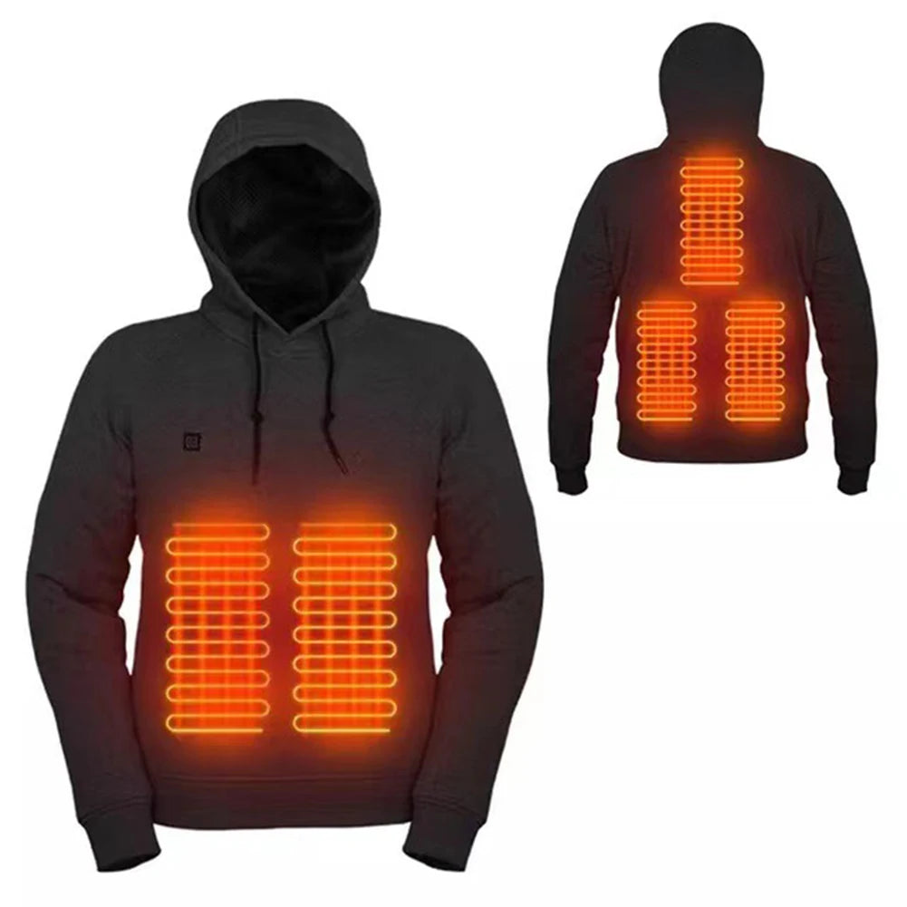 5 Heating Zones Heated Jacket Men USB Rechargeabl