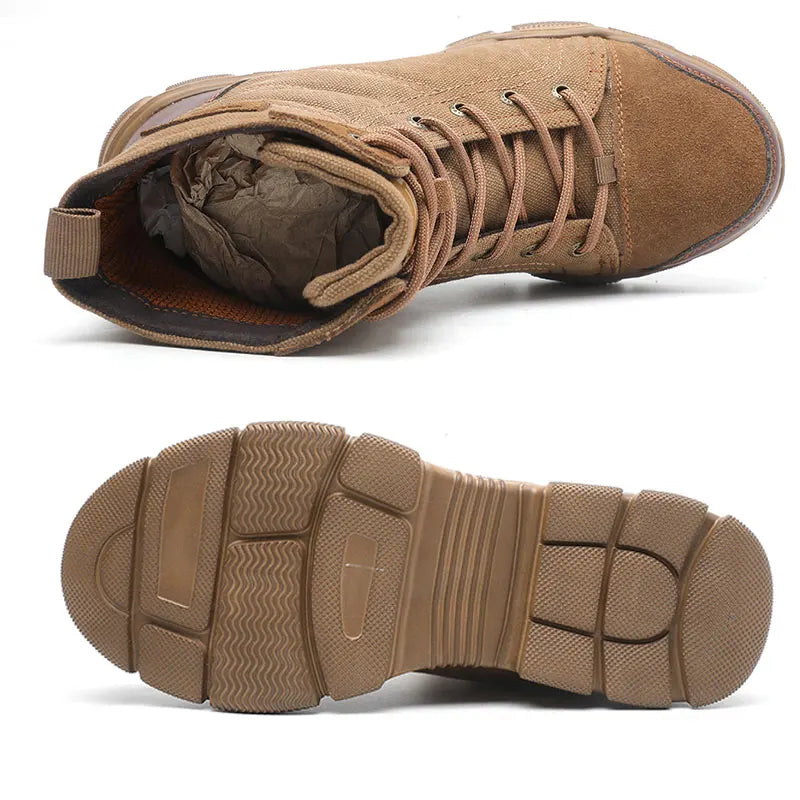 Steel Toe Boots for Men Work Boots Indestructible Work Shoes