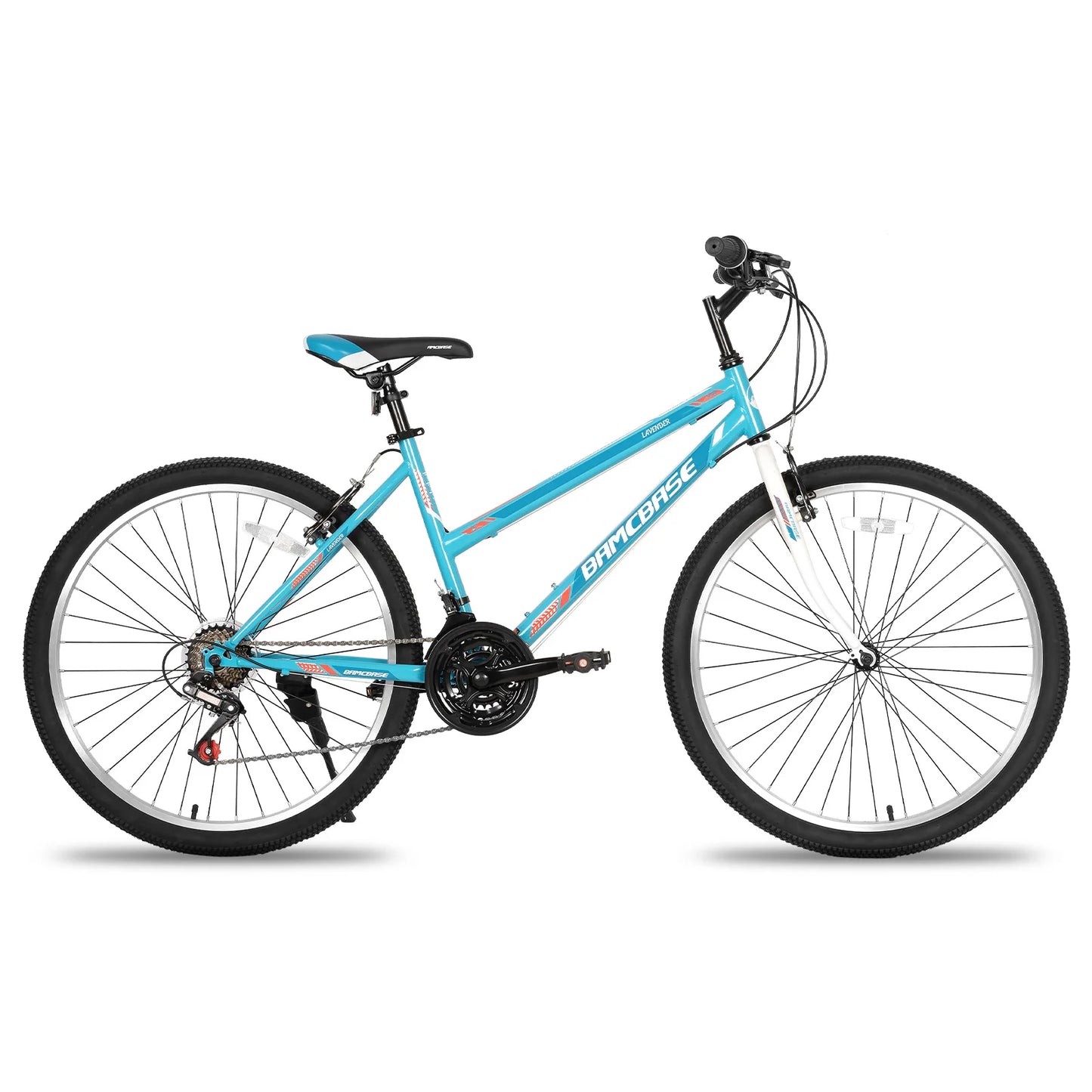 Womens Mountain Bike, 24 26 Inch 21 Speeds Hybrid Commuter Bicycle