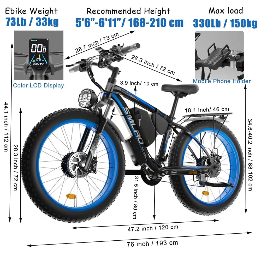 Fatbike Electric Mountain Bike For Adults