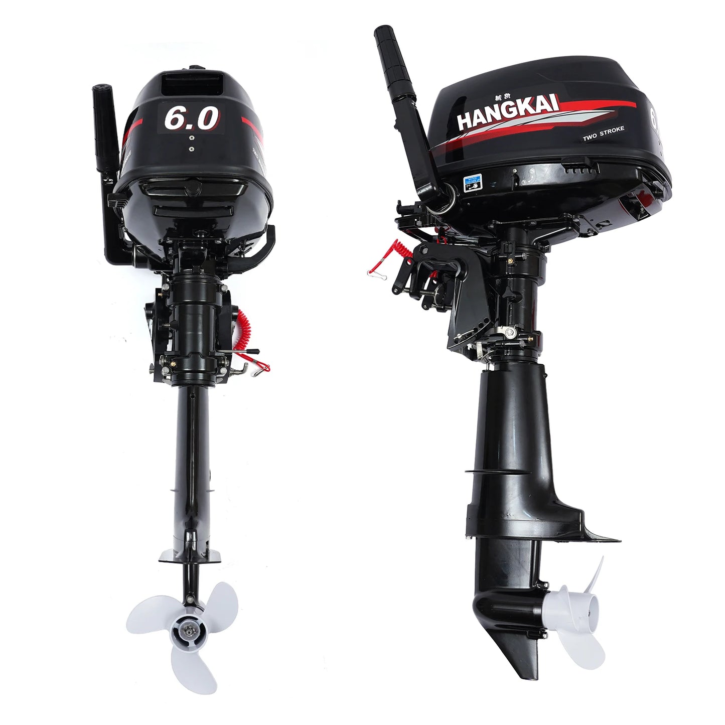 2 Stroke Outboard Gasoline Motor, Fishing Boat Engine,