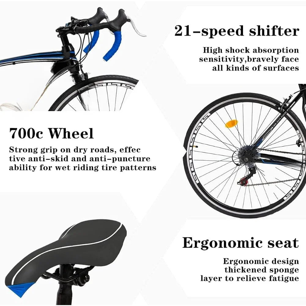 700C Wheel 14/21-Speed Shifter Road Bike