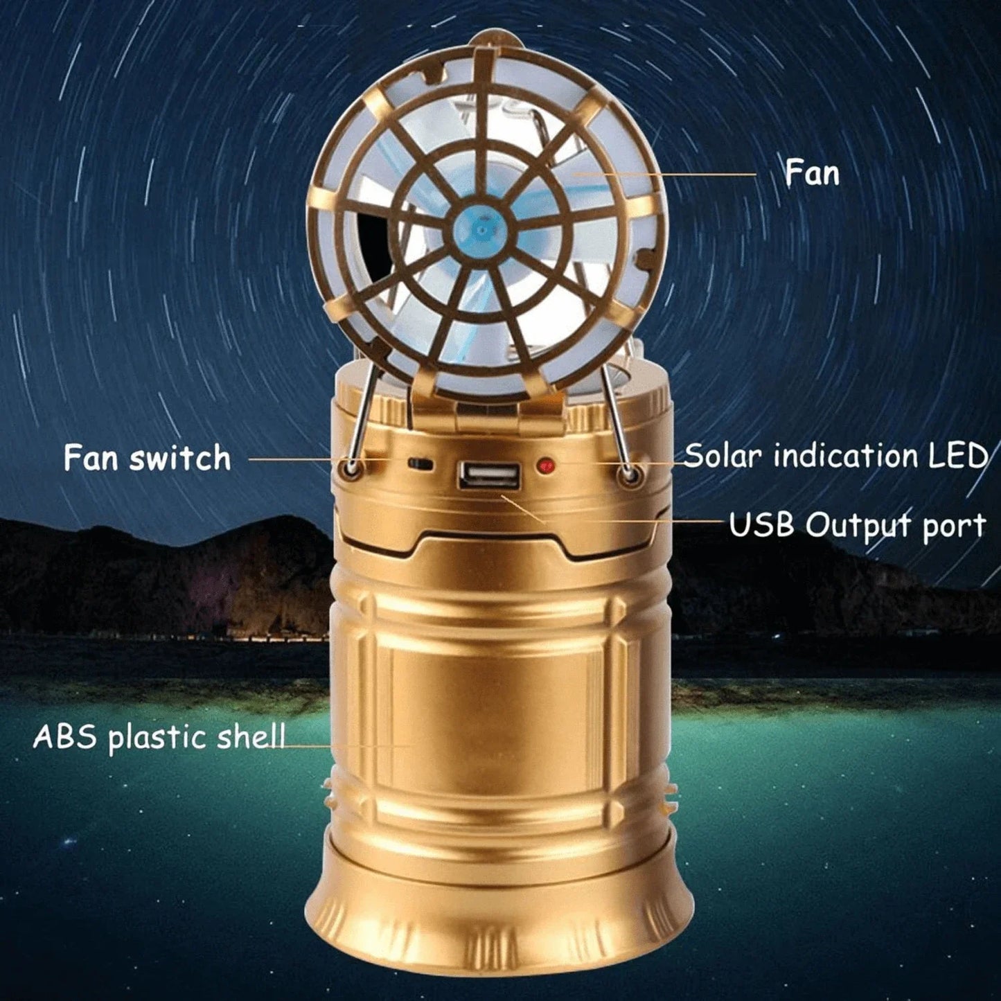 6 in 1 Portable Outdoor LED LANTERN