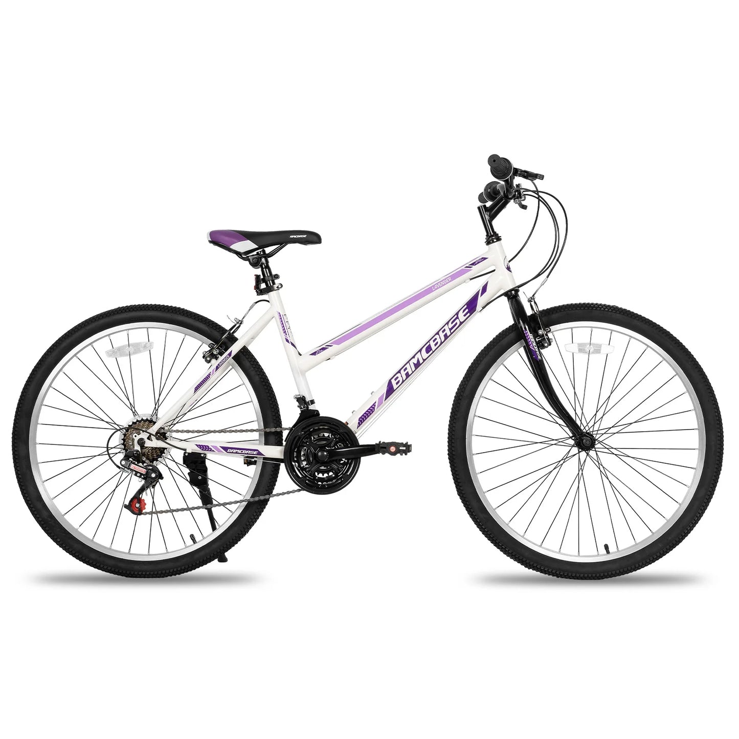 Womens Mountain Bike, 24 26 Inch 21 Speeds Hybrid Commuter Bicycle