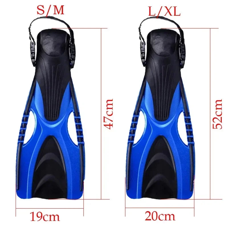 scuba diving fins open heel flippers