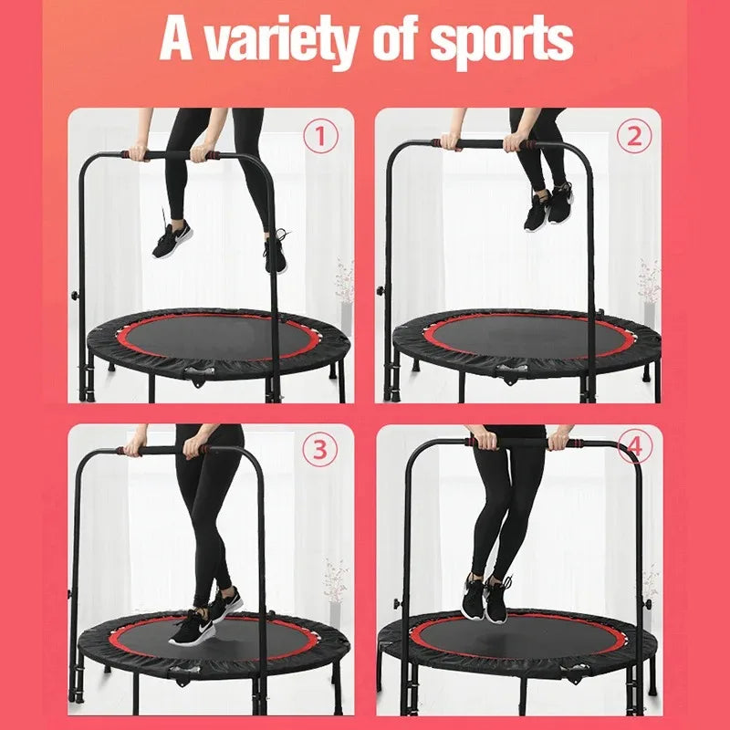 48 Inches Foldable Trampolines For Kids Adult Gymnastic 300KG Bearing Portable