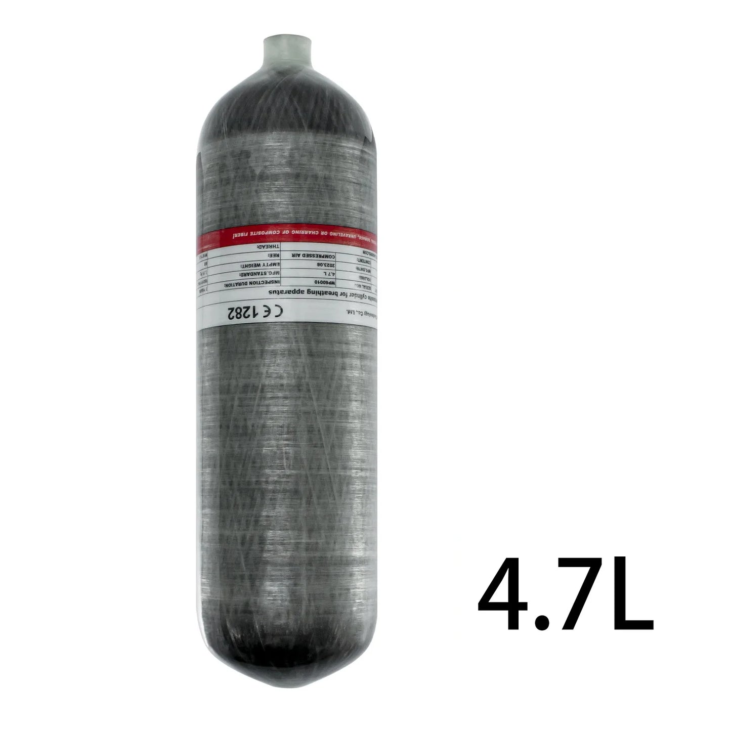 4.7L Carbon Fiber Cylinders 4500Psi 300Bar High Capacity Scuba Diving