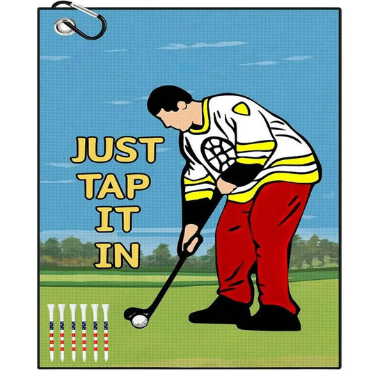 Funny Golf Towel 1 Count Brotherhood Is Deep Golf Club Clean Set with Clip for Golf Bags Golf Accessories for Men & Women