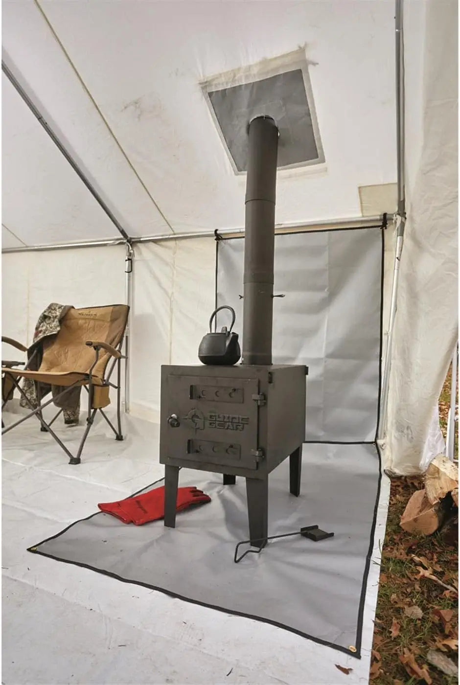 Large Outdoor Wood Burning Stove