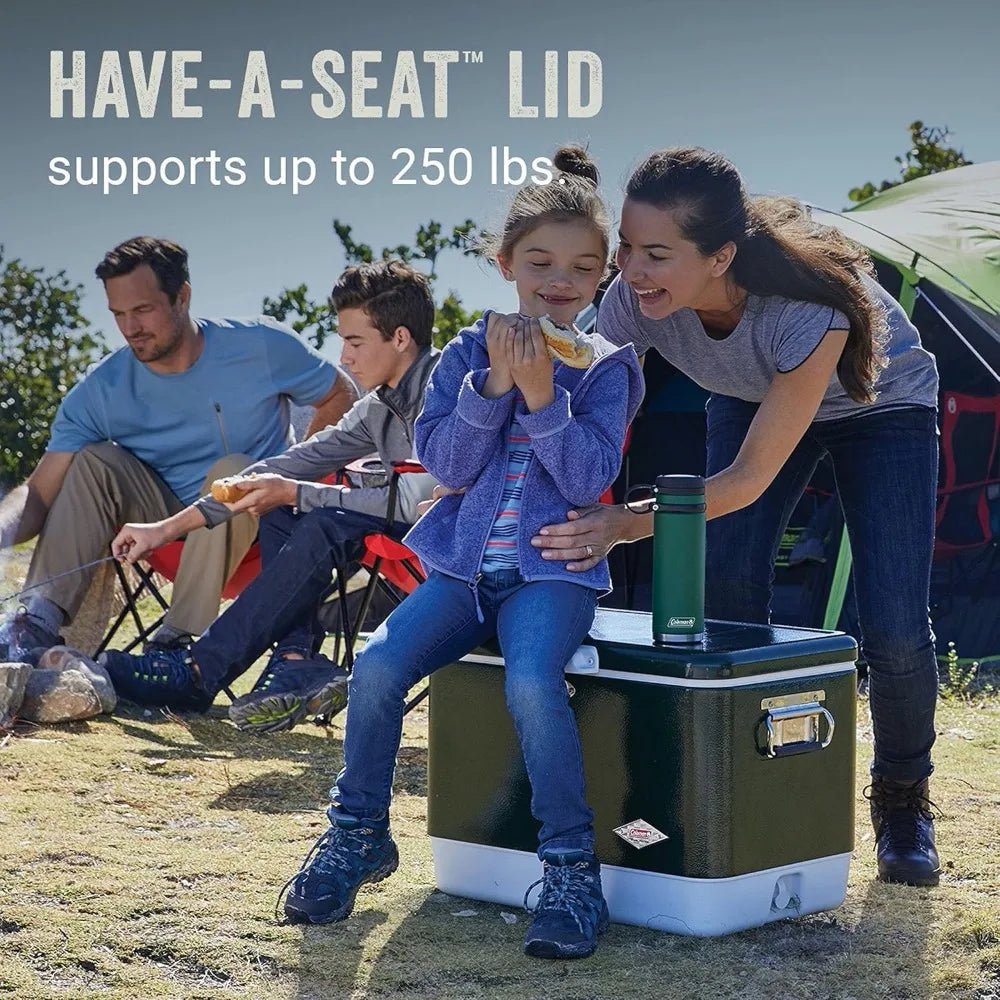 Steel-Belted Cooler Keeps Ice Up to 4 Days