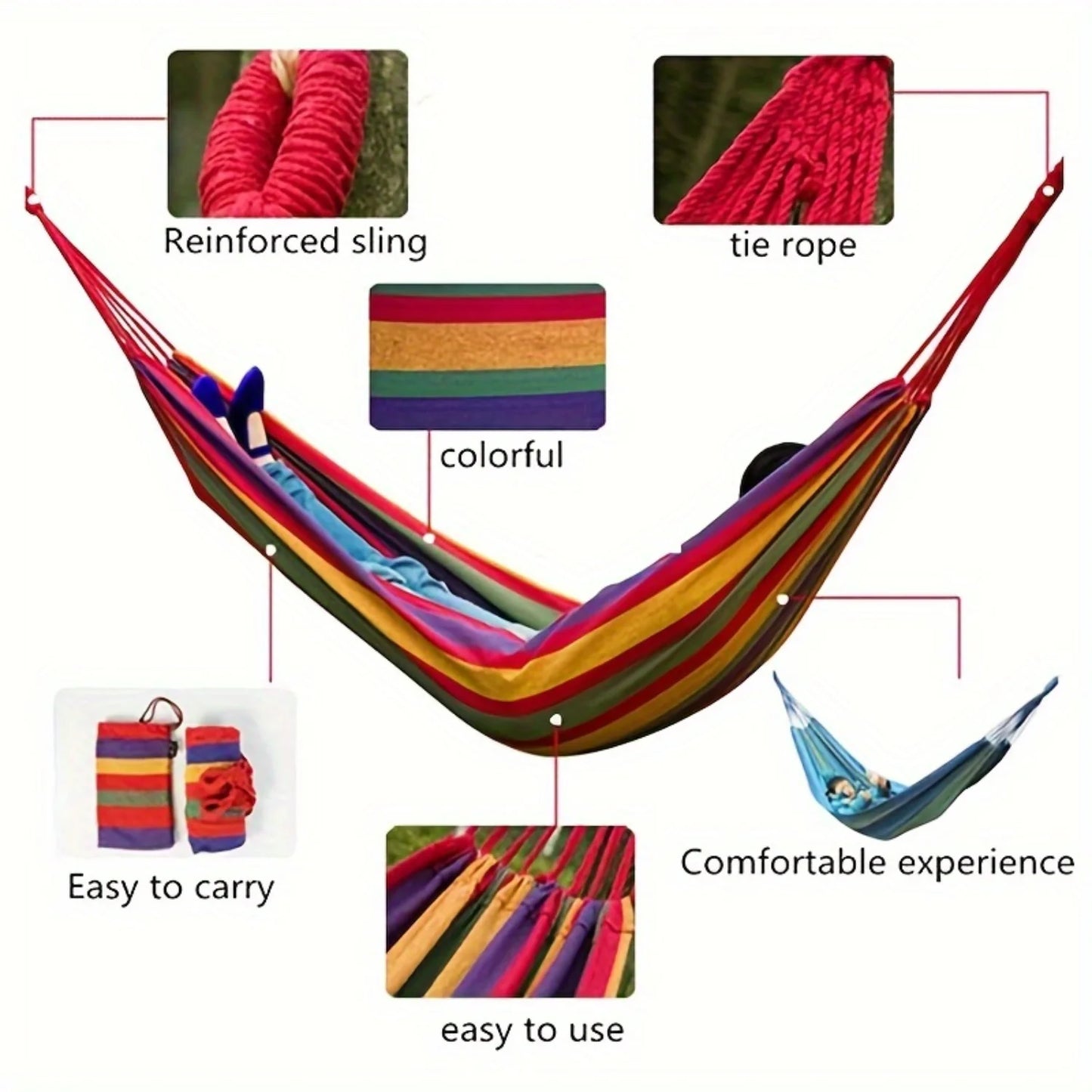 Heavy-Duty Portable Hammock