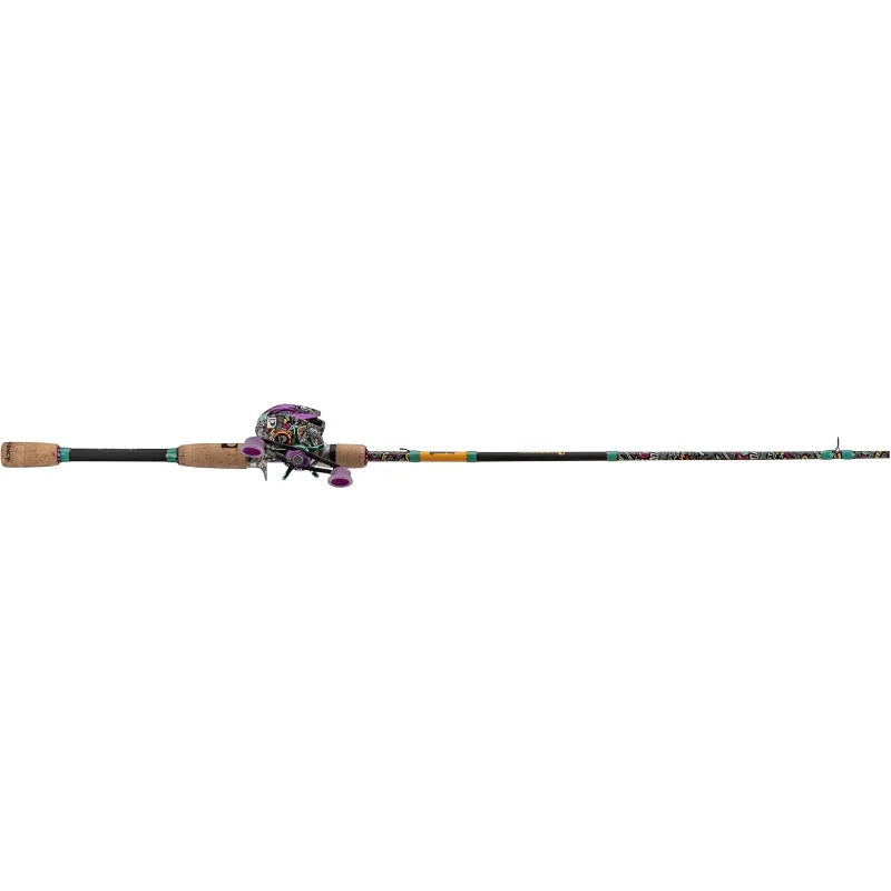 ProFISHiency Krazy 3 Baitcast Combo with 7' 1pc Medium Heavy IM7 Graphite Rod and Cork Handle & Foregrip