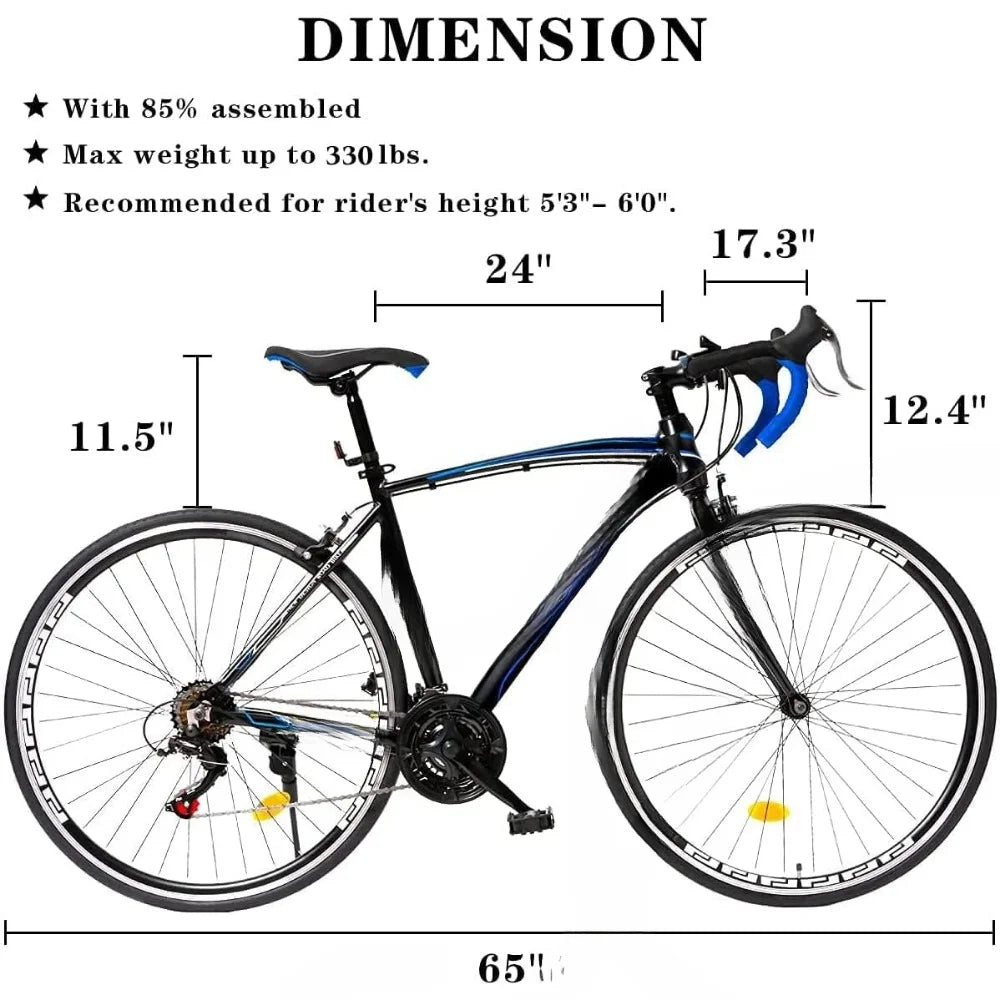 700C Wheel 14/21-Speed Shifter Road Bike