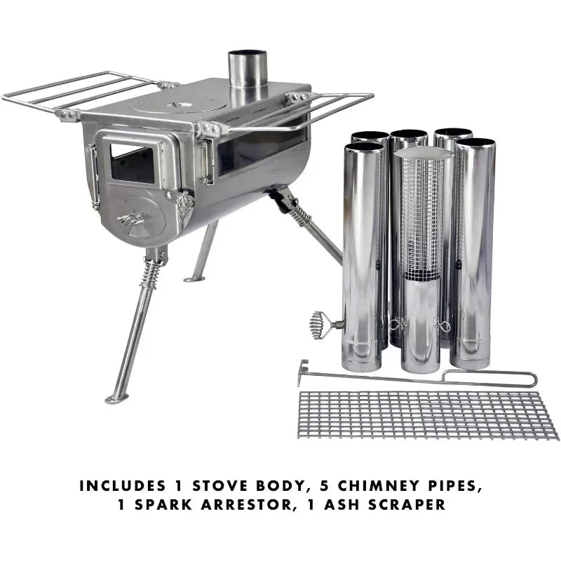 Double-View Medium Tent Stove