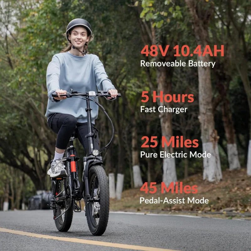 "Fat Tire step-thru electric bicycle,