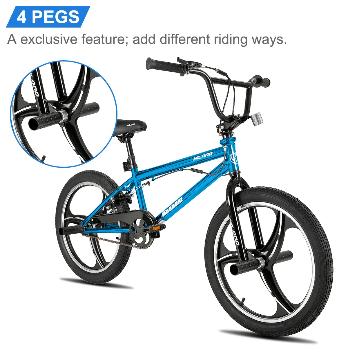 20 Inch Kids BMX Bike for Boys Girls Ages 5-12,