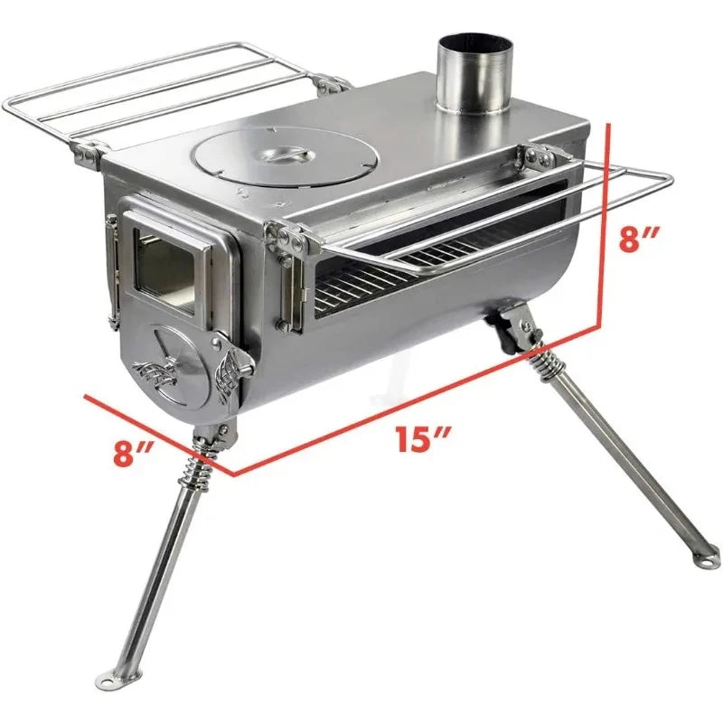 Double-View Medium Tent Stove