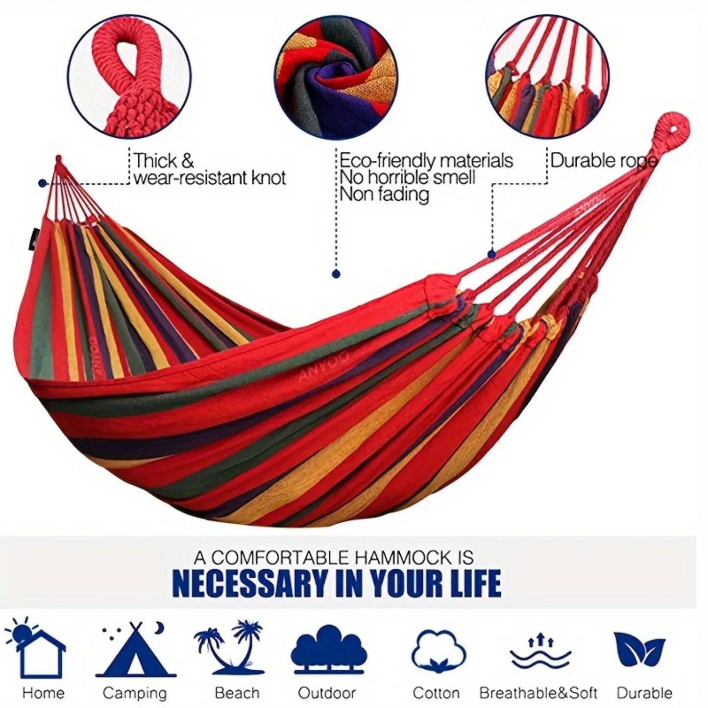 Heavy-Duty Portable Hammock