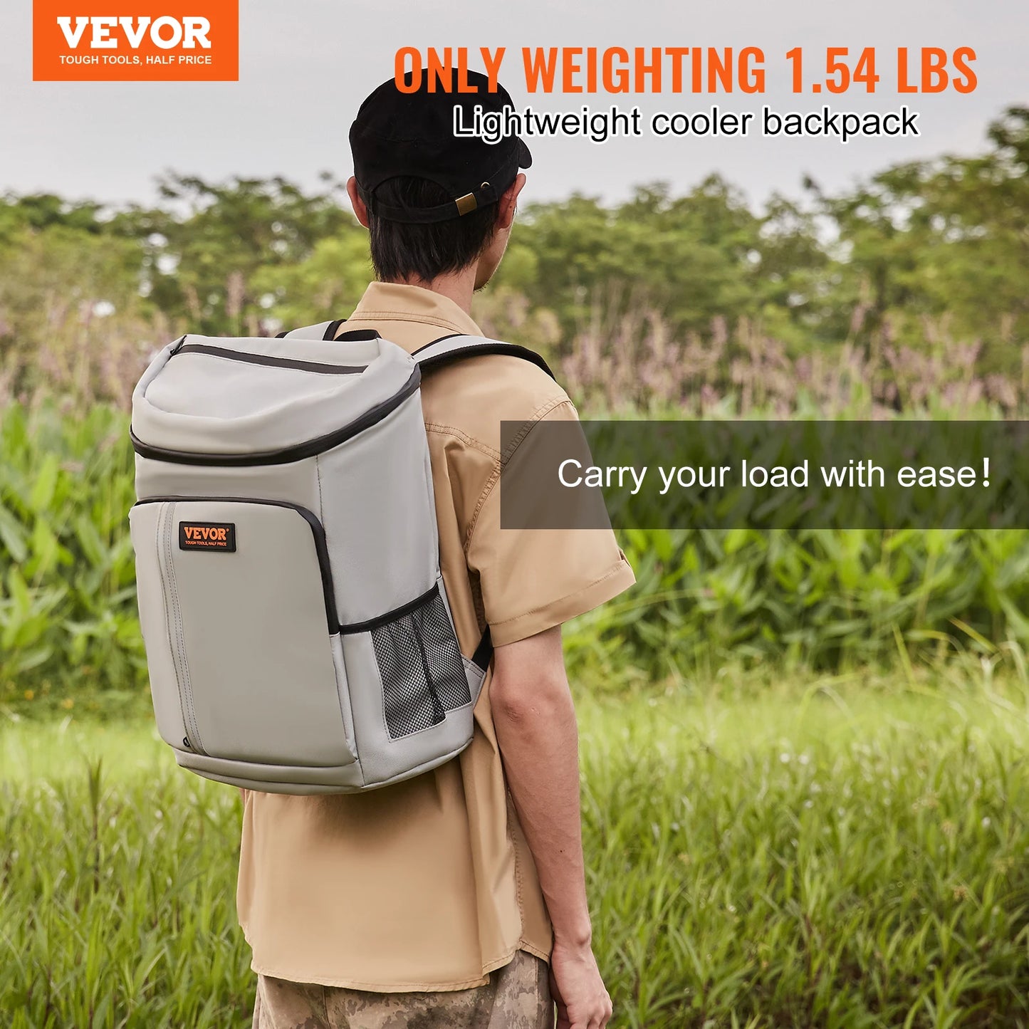 VEVOR 20L Refrigerator Bag Waterproof Cooler Backpack Large Capacity
