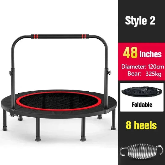 48 Inches Foldable Trampolines For Kids Adult Gymnastic 300KG Bearing Portable