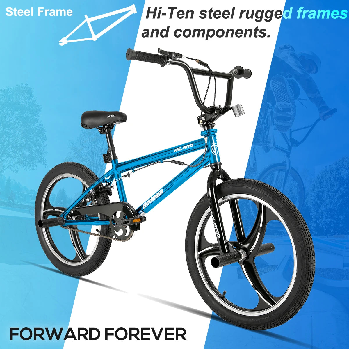 20 Inch Kids BMX Bike for Boys Girls Ages 5-12,